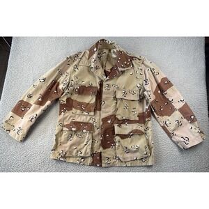 Vintage US Army Chocolate Chip Desert Camo Jacket Mens Medium Coat